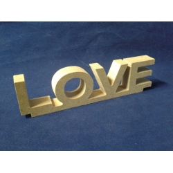 LOVE  napis  MDF #16mm ,    15x4cm